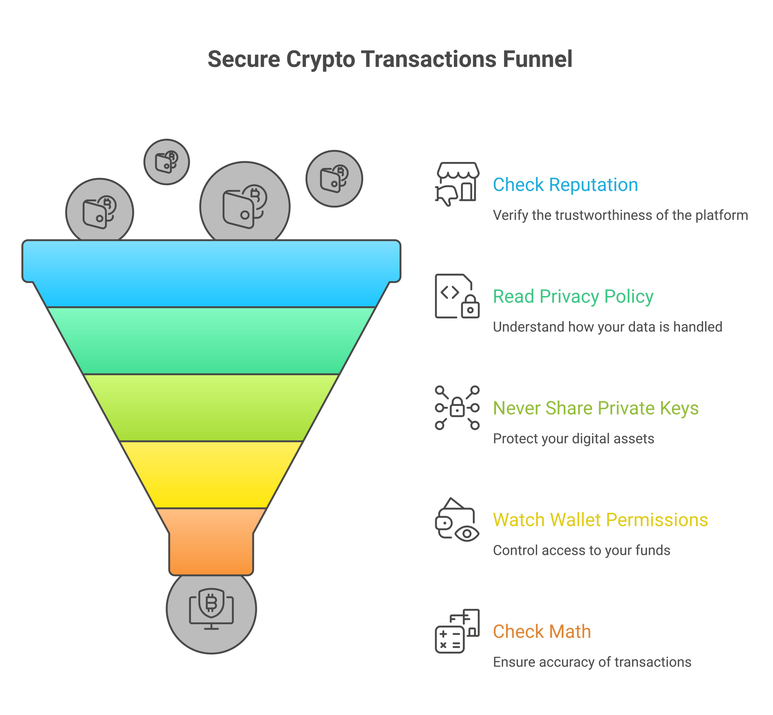 Before using any online crypto calculator, run through this safety checklist to protect yourself from scams.