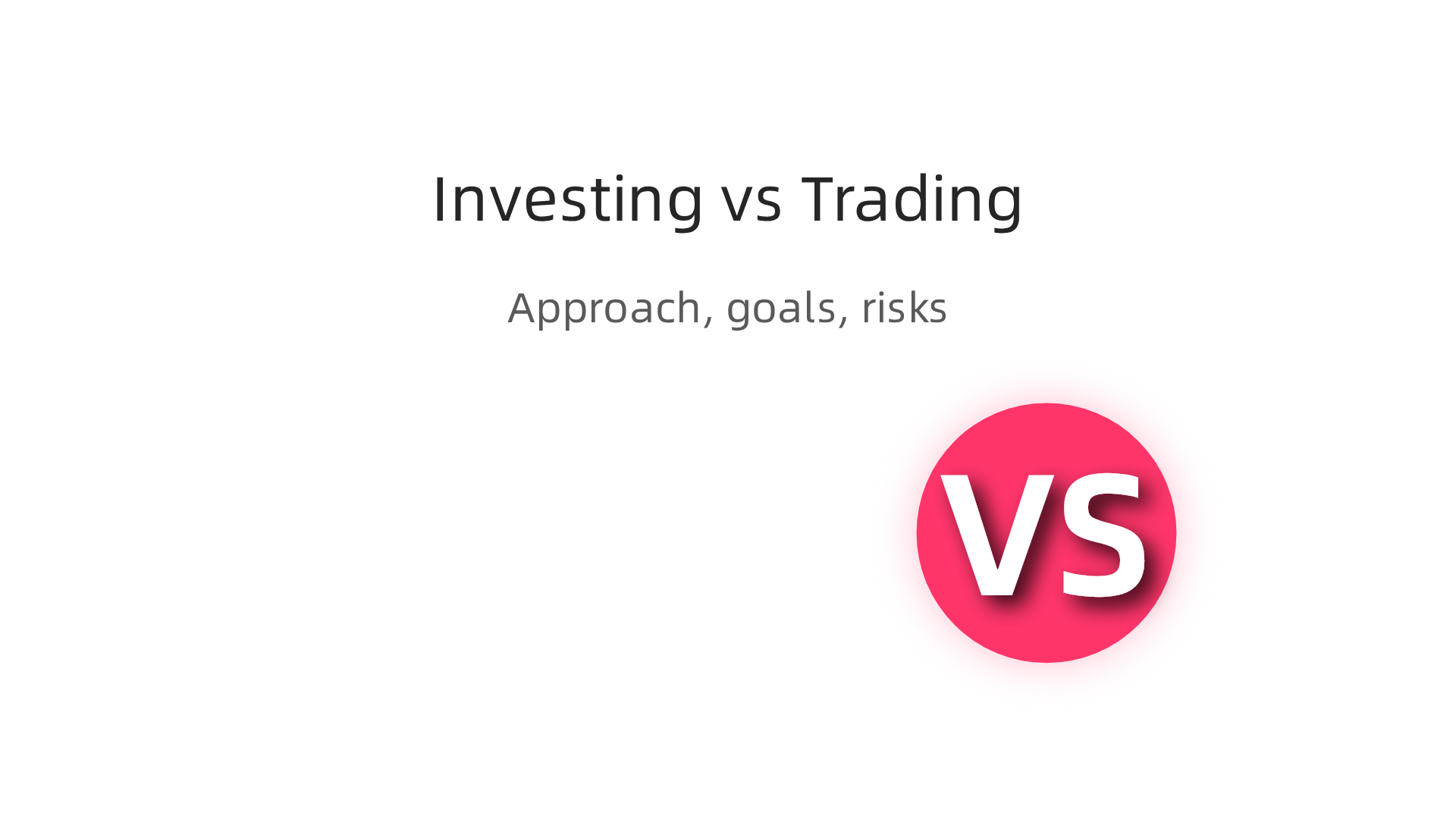 Visual comparison highlighting the different approaches, goals, and risks of long-term investing versus short-term active trading in Bitcoin.