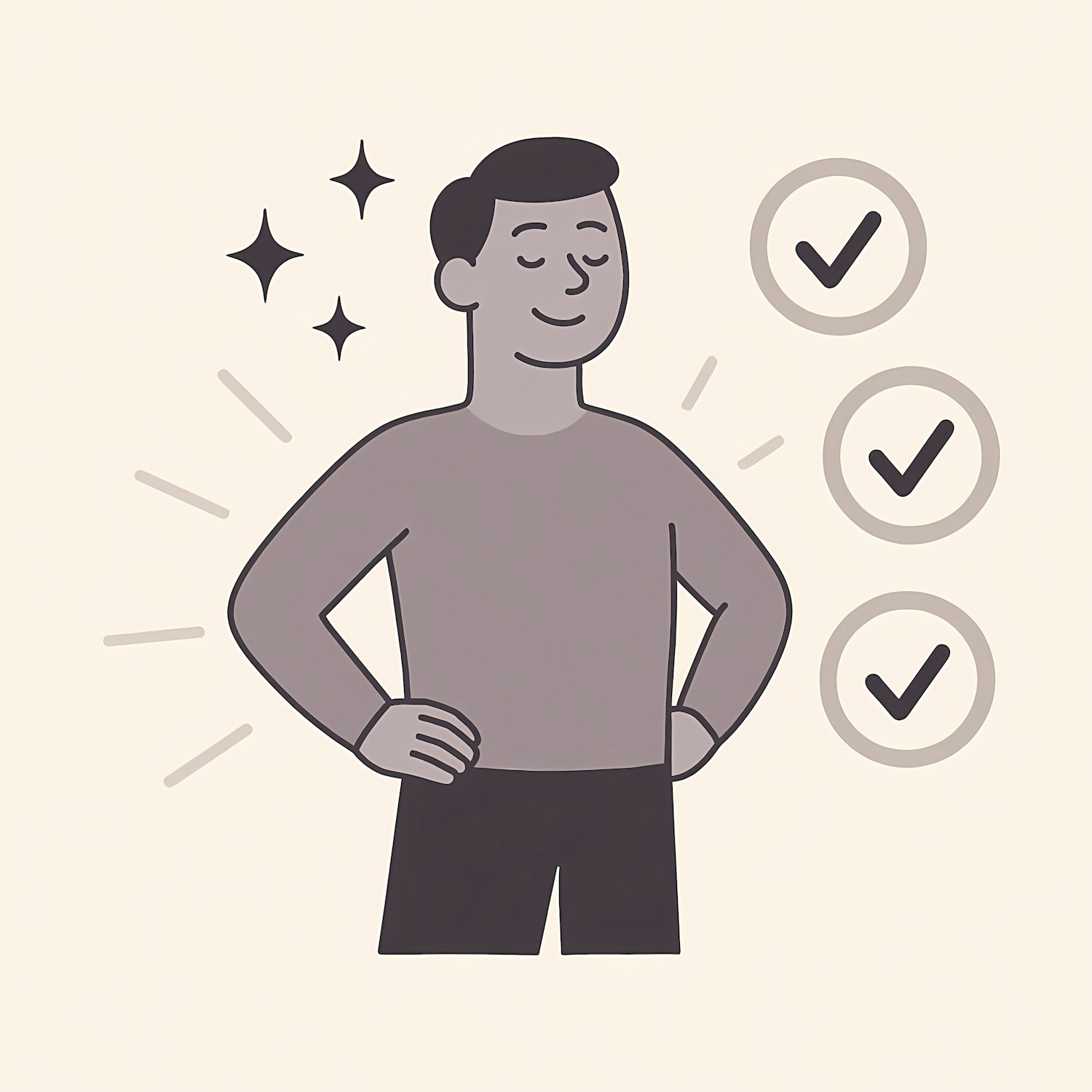 A person demonstrating understanding and confidence in their digital security practices.